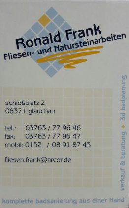 Ronald Frank - Fliesen- und Natursteinarbeiten - Kontakt